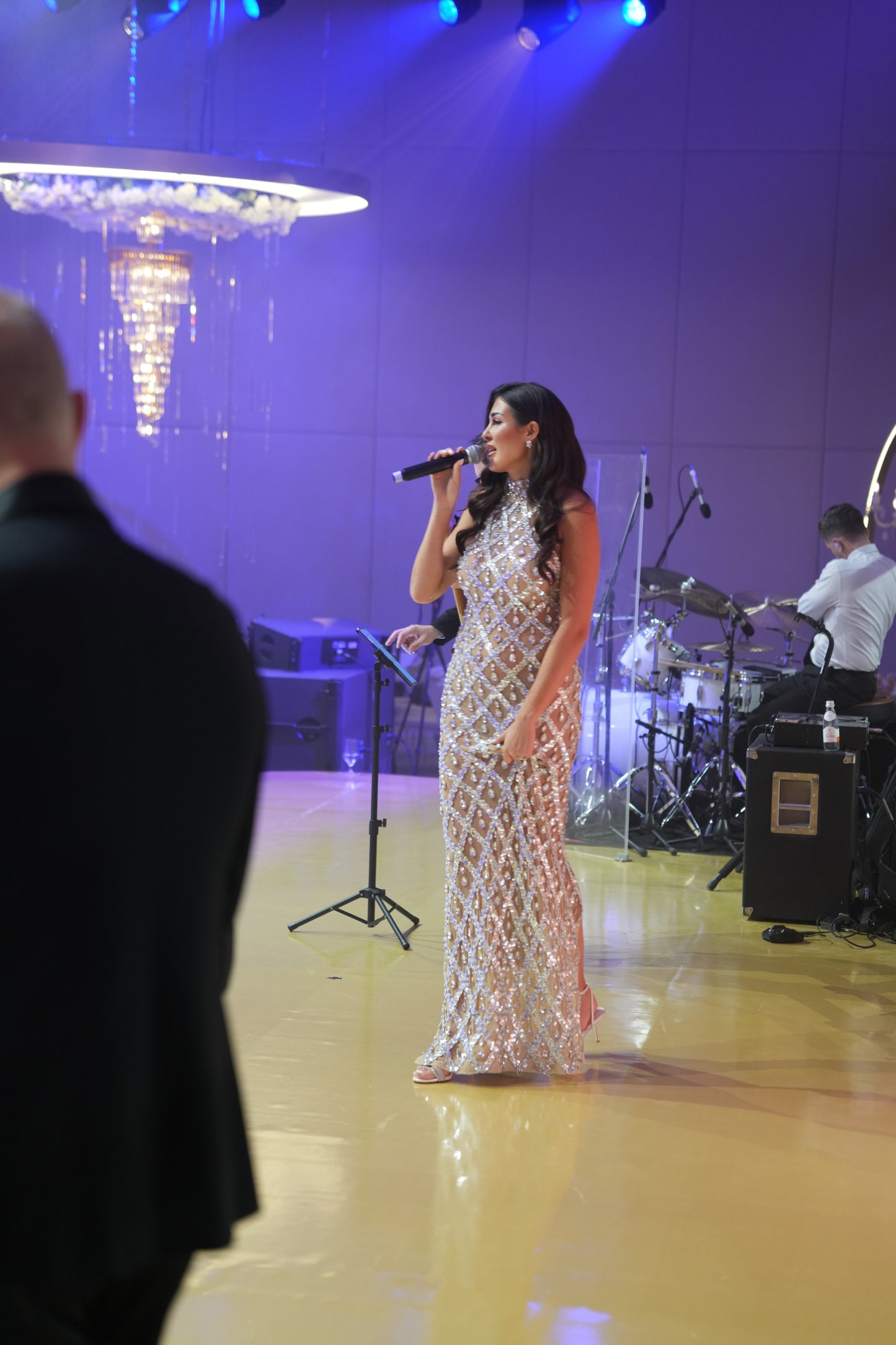 A Star is born Rhinestone Maxi Dress